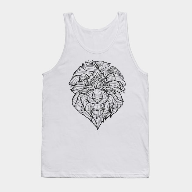 Lion Tank Top by Lazrartist